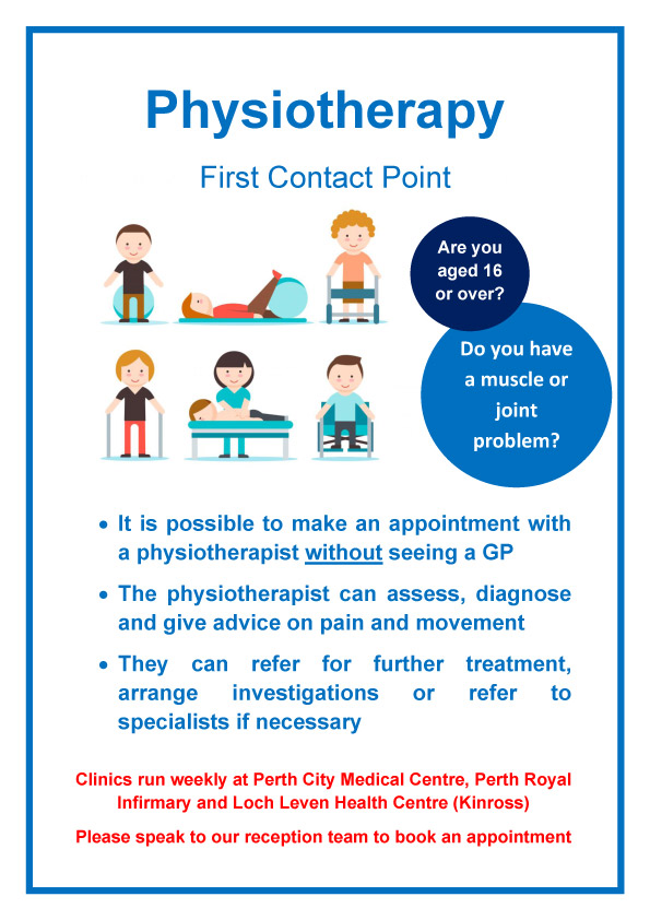 Physiotherapy: First Contact Point : Perth And Scone Medical Group